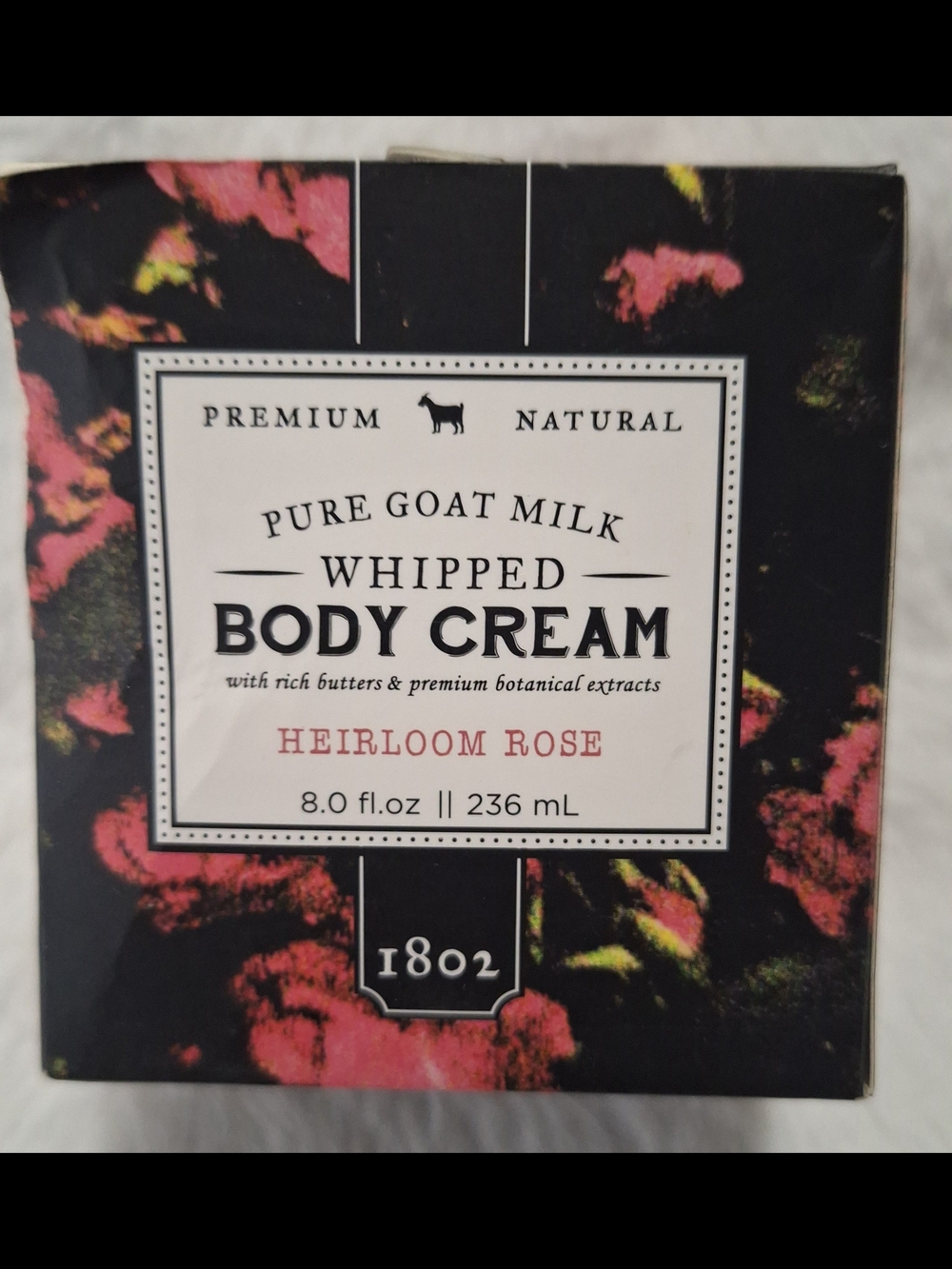 Beekman 1802 Heirloom Rose Whipped Body Cream (Black/Pink/Green)